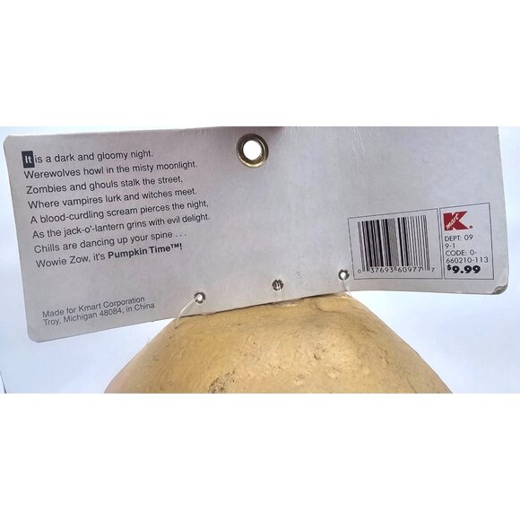 Vintage PMG Mask Pumpkin Time Hair-Larious Hooligans Big Nose Mustache Grandpa - Picture 8 of 8